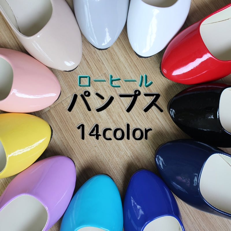 パンプス ラウンドトゥ ブル型 レディース カジュアルシューズ ローヒール コンフォートシューズ 靴 レザー調 履きやすい 歩きやすい