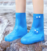 レインシューズカバー 靴カバー 筒丈26cm レディース メンズ 子供 雨具 レインブーツ スニーカー 防水 滑り止め 梅雨 スナップボタン