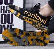スニーカー メンズ 男性用 運動靴 シューズ レースアップ 紐靴 ローカット メッシュ 通気性 おしゃれ かっこいい ロゴ カジュアル デイリー トレーニング フィットネス ランニング スポーツ タウンユース 紳士用