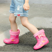 長靴 レインブーツ キッズ ベビー 子供用 女の子 レイングッズ 雨具 リボン うさぎ チェリー フェイクファー かわいい おしゃれ ファンシー 梅雨 雪 水遊び 通学 通園 保育園 幼稚園 ピンク