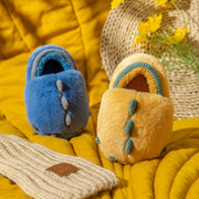 ルームシューズ スリッパ 子供 キッズ もこもこ ふわふわ 裏ボア 裏起毛 防寒 暖かい 滑り止め 軽量 厚底 フラット 恐竜