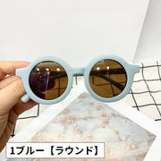 サングラス キッズ ジュニア 子供用 女の子 男の子 ラウンド型 丸型 クマ 熊 カラーレンズ 色付き 日差し対策 紫外線対策 ファッション小物 可愛い おしゃれ お出掛け レジャー