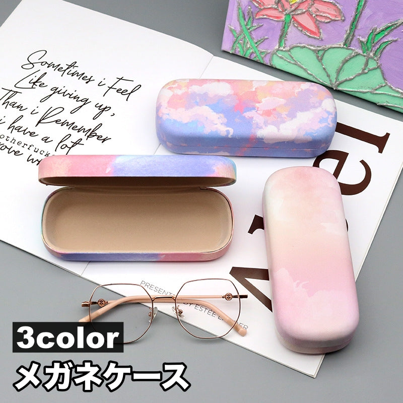 メガネケース ハード 眼鏡ケース 立体 カラフル 可愛い おしゃれ 保護 保管 持ち歩き 学生 大人 サングラス PC眼鏡