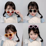 サングラス 子供用 キッズ ジュニア 女の子 男の子 かわいい おしゃれ 色付き ラウンド型 クマ型 紫外線対策 UV対策 日差し避け ユニセックス 男女兼用 ファッション小物 アイウェア