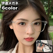 伊達メガネ 度なしメガネ だてめがね ファッションメガネ スクエア型 眼鏡 クリアレンズ フルリム レディース メンズ カジュアル 男女兼用 ユニセックス