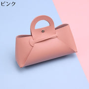 ミニポーチ 小物入れ メガネケース PUレザー 手提げ 収納 眼鏡 サングラス 化粧品 メイク道具 大容量 コンパクト ソフト