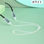 メガネストラップ 眼鏡ストラップ シリコン 柔らかい 調節可能 メガネバンド 固定 簡単装着 滑り止め 首掛け ズレ落ち防止 落下防止 眼鏡小物 スポーツ 運動 ジョギング ランニング