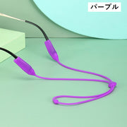 メガネストラップ 眼鏡ストラップ シリコン 柔らかい 調節可能 メガネバンド 固定 簡単装着 滑り止め 首掛け ズレ落ち防止 落下防止 眼鏡小物 スポーツ 運動 ジョギング ランニング