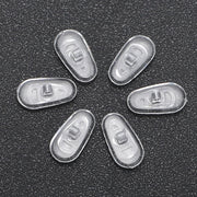 メガネ鼻パッド 5ペア シリコン ネジ式 交換用 眼鏡小物 めがね 鼻あて 付け替え 予備 ノーズパッド クッション ソフト フィット メンテナンス ズレ落ち防止 ねじ交換タイプ