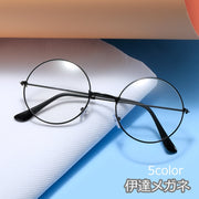 伊達メガネ 伊達めがね メンズ レディース ユニセックス 男性 女性 度なし 丸眼鏡 ラウンド型 円形 細リム 細フレーム おしゃれ かわいい