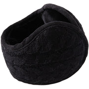 耳あて イヤーマフ イヤーウォーマー レディース メンズ ユニセックス ニット 防寒 あったか 温かい 折りたたみ かわいい ピンク ホワイト ブラック 白 黒