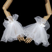ウエディンググローブ フィンガーレスグローブ リストドレス レディース 女性 ウエディング雑貨 ウエディング小物 ブライダル用品 ブライダル小物 レース フリル ハート 無地 オフホワイト 可愛い キュート フェミニン ガーリー 華やか エレガント 結婚式 盛装 パーティ コスプレ小物 ゴスロリ ロリータファッション 仮装