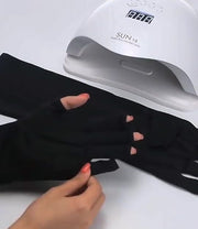 ネイル用UVカット手袋 ハンドケア用品 UVカット 紫外線対策 レディース 女性 ネイルケア用品 ネイルグッズ 指先なし グローブ ジェルネイル UVライト
