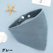 スタイ よだれかけ ビブ ガーゼ 4層 ベビー 赤ちゃん 三角スタイ スナップボタン 着脱簡単 よだれカバー お食事 無地 シンプル かわいい おしゃれ 男の子 女の子 幼児 乳児 子供 子ども