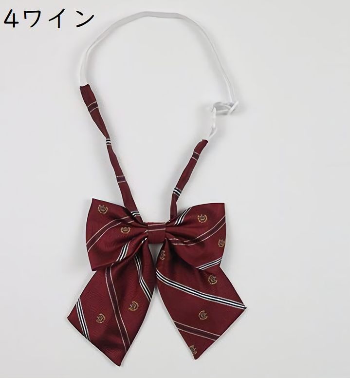 制服リボン スクールリボン チェック ストライプ 蝶ネクタイ レディース 商品画像5