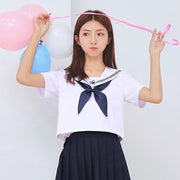 リボンタイ スカーフリボン レディース 女性 ファッション雑貨 制服風 セーラー風 ゴムバンド 無地 ピンク レッド ネイビー シンプル かわいい キュート コスプレ小物 コスプレ衣装