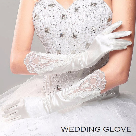 ウェディンググローブ 手袋 レースグローブ ブライダルグローブ 長手袋 結婚式 商品画像