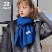 マフラー ニット レディース 女性 襟巻き 定番 防寒 寒さ対策 暖かい あったか シンプル 無地 婦人用 ファッション小物 通勤 通学 デイリー お出掛け