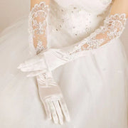 ウエディンググローブ ロング レース 手袋 ウエディング グローブ 結婚式 ブライダル 花嫁 肘丈 シースルー 華やか 上品 清楚 挙式 披露宴 二次会 パーティー 衣装 ウエディング小物 レディース 女性