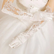ウエディンググローブ ロング レース 手袋 ウエディング グローブ 結婚式 ブライダル 花嫁 肘丈 シースルー 華やか 上品 清楚 挙式 披露宴 二次会 パーティー 衣装 ウエディング小物 レディース 女性