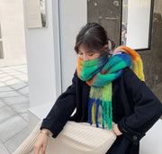 ストール ショール レディース 女性 大判 肩掛け ひざ掛け チェック ファッション雑貨 おしゃれ 可愛い 防寒 お出かけ