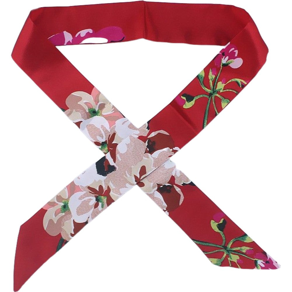 スカーフ バッグスカーフ リボン レディース 大人 ファッション小物 14【レッド】 バリエーション画像