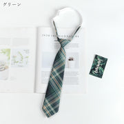 ネクタイ レディース 女性 ファッション雑貨 制服風 学生風 生徒風 総柄 チェック ネイビー グリーン ブルー グレー ピンク シンプル カジュアル 可愛い キュート ポップ シック おしゃれ ガーリー コスプレ小物 仮装 コスチューム