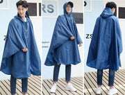 レインポンチョ 収納袋付き 男女兼用 レインコート レインウェア 雨具 雨合羽 カッパ ロング 防水 通勤 通学 自転車 バイク アウトドア レディース メンズ 軽量 撥水 防風 フード付き つば ツバ バイザー ジップアップ 着脱簡単 速乾 通気性 ポケット ファスナー ジッパー ボタン 無地 シンプル 女性 婦人 男性 紳士