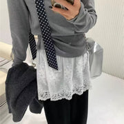付け裾 つけ裾 レディース 女性 ファッション雑貨 刺繍レース ゴムウエスト 総柄 花柄 フラワー ホワイト フェミニン ガーリー 可愛い キュート おしゃれ