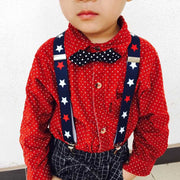 サスペンダー 子供用 キッズ 男の子 女の子 Y字 クリップ ゴム ストラップ 星 スター カジュアル おしゃれ かっこいい かわいい ファッション小物