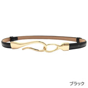 ベルト レディース 女性用 婦人用 ファッション小物 細ベルト 細め 細い ウエストマーク フェイクレザー フック式 引っ掛け 無地 ブラック ホワイト レッド シンプル おしゃれ かわいい 上品 普段使い