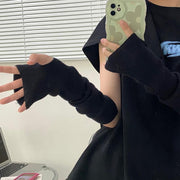 アームウォーマー アームカバー ニット リブ 指なし レディース 女性 ロング 手袋 防寒 保温 暖かい 冷え対策 伸縮性 カラバリ豊富 シンプル おしゃれ かわいい カジュアル