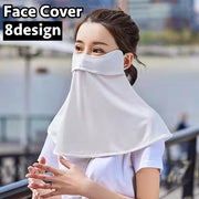 フェイスカバー フェイスマスク ネックカバー レディース 女性 日焼け防止 UVケア 熱中症対策 日よけマスク 紫外線カット シンプル おしゃれ かわいい 自転車 ガーデニング ランニング ジョギング ゴルフ ファッション小物
