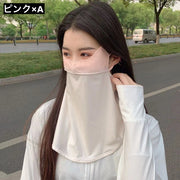 フェイスカバー フェイスマスク ネックカバー レディース 女性 日焼け防止 UVケア 熱中症対策 日よけマスク 紫外線カット シンプル おしゃれ かわいい 自転車 ガーデニング ランニング ジョギング ゴルフ ファッション小物