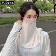 フェイスカバー フェイスマスク ネックカバー レディース 女性 日焼け防止 UVケア 熱中症対策 日よけマスク 紫外線カット シンプル おしゃれ かわいい 自転車 ガーデニング ランニング ジョギング ゴルフ ファッション小物