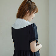 付け襟 つけ襟 レディース 女性 ビックカラー 大きめ襟 フリル襟 丸襟 角襟 おしゃれ かわいい リボン紐 リボン結び 無地 上品 清楚 きれいめ 大人可愛い お出かけ デイリー 普段使い ホワイト 白 ファッション小物