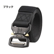 タクティカルベルト ナイロンベルト メンズ 男性用 ワンタッチバックル 穴なし 自由調節 ミリタリー サバイバルゲーム サバゲー 装備 作業着 アウトドア 登山 普段使い ファッション小物