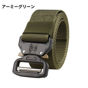 タクティカルベルト ナイロンベルト メンズ 男性用 ワンタッチバックル 穴なし 自由調節 ミリタリー サバイバルゲーム サバゲー 装備 作業着 アウトドア 登山 普段使い ファッション小物