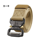 タクティカルベルト ナイロンベルト メンズ 男性用 ワンタッチバックル 穴なし 自由調節 ミリタリー サバイバルゲーム サバゲー 装備 作業着 アウトドア 登山 普段使い ファッション小物