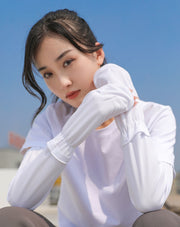 アームカバー ハンドカバー 腕カバー レディース 女性 ファッション小物 ロング 手の甲 紫外線対策 UV 日焼け防止 日除け シンプル 無地