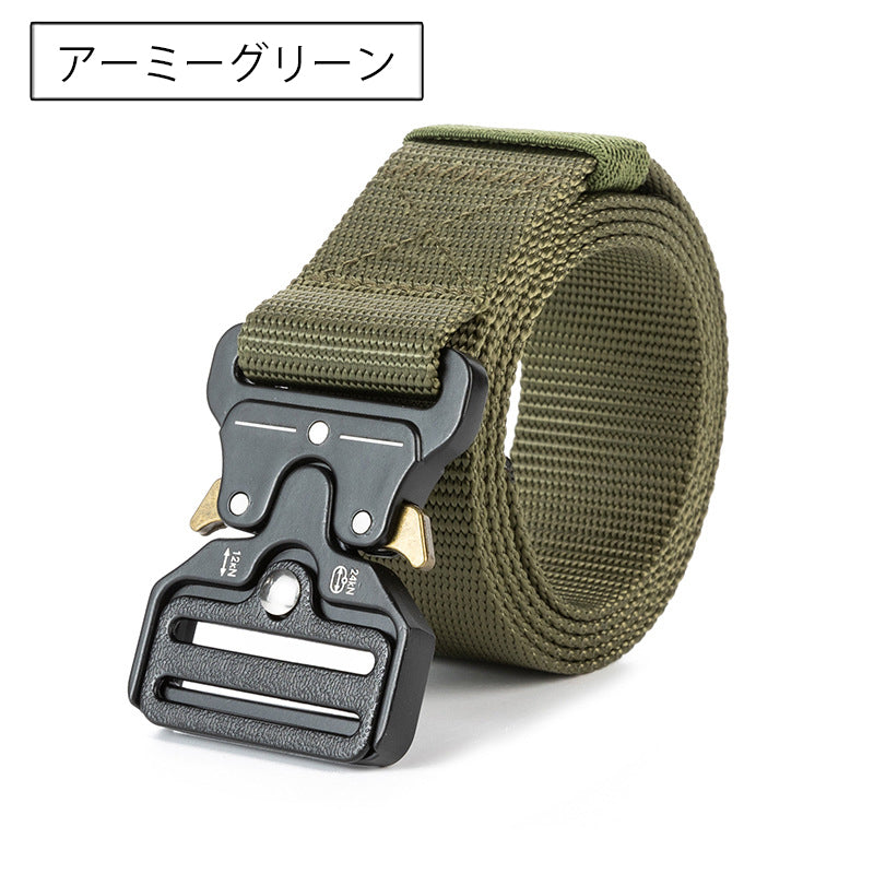 タクティカルベルト サバイバルゲーム サバゲ― ミリタリー ナイロンベルト ワンタッチバックル 商品画像3