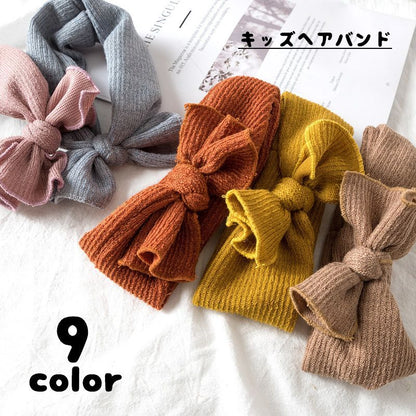 ヘアバンド ヘッドバンド 子供用 キッズ リボン シンプル 商品画像