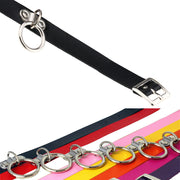 チョーカー レディース PUレザー ネックレス 首輪 アクセサリー リング付き パンク ロック ゴシック V系 コスプレ衣装 コスチューム