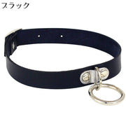 チョーカー レディース PUレザー ネックレス 首輪 アクセサリー リング付き パンク ロック ゴシック V系 コスプレ衣装 コスチューム