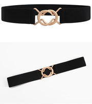 サッシュベルト レディース 女性用 ファッション小物 無地 ゴム 伸縮 サークル ストレッチ シンプル おしゃれ きれいめ 上品 ウエストマーク 細見え スタイルアップ 服飾小物