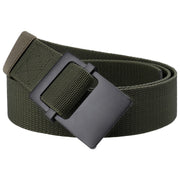 ベルト メンズ 穴なし 無地 シンプル カジュアル 125cm ミリタリー 男性用 紳士用 おしゃれ かっこいい ナイロン デイリー 普段