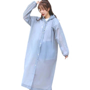 レインコート フード付き カッパ 雨具 レインウェア 男女兼用 レディース メンズ 雨合羽 半透明 透け感 持ち運び 前ボタン 無地 単色 袖ゴム コンパクト 折りたたみ フード紐 シンプル カジュアル おしゃれ かわいい 男性 女性 ユニセックス 白 青 灰 紫 黄 ピンク 黒 青