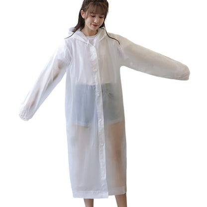 レインコート フード付き カッパ 雨具 レインウェア 男女兼用 ホワイト バリエーション画像