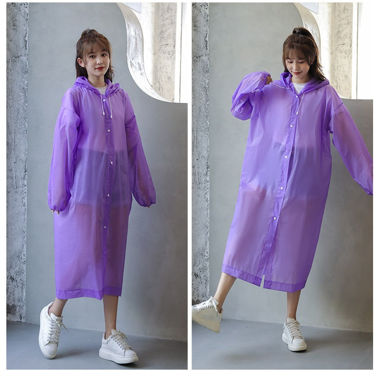 レインコート フード付き カッパ 雨具 レインウェア 男女兼用 商品画像4