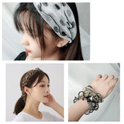 スカーフ レディース ヘアバンド ヘアターバン パール調 フェイクパール デザイン豊富 かわいい おしゃれ きれいめ 上品 女性 大人女子 婦人